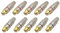 ikarex-shop 10x RCA Buchse 5x Rot, 5x Schwarz Audio Hifi vergoldet Verbinder Lautsprecher Phono Cinch Terminal Metallgehäuse Gold Löten Stecker