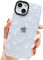 AMART für iPhone 13/iPhone 14 Hülle,Durchsichtig mit Weiß Schmetterling Motiv Design HandyHülle Frauen Mädchen Weiche TPU Silikon Stoßfest Schutzhülle für iPhone 13/iPhone 14(6.1 Zoll)