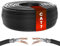Mr. Tronic Granel Cable Ethernet Cat 7 De 50m, Bulk Cobre Puro Cable de Red LAN Para Internet Rápida & Fiable - 100% Cobre Cat7 a Granel, 10 Gbps Internet 600 MHz SFTP (50 Metros, Negro)