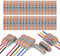 Flintronic Connettori Elettrici Rapidi con Polo, 80 Pezzi Terminali Collegamento Rapido 1 Filo 2 Entrate,Domino Elettrici Rapidi,Connettori per Cavi Combinabili Liberamente,PA/PC Ritardante di Fiamma