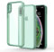Honeyview Colored Clear Case for iPhone X/XS with Matte Border, Non-Yellowing, Shockproof, Armour Phone Cover for Apple iPhone X/XS - Green