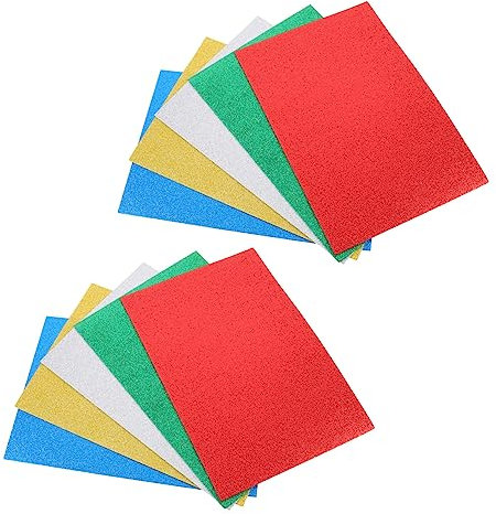 IWOWHERO 10 STK Schwammpapier Bausatz Zur Kartenherstellung Glitzerndes Kartonpapier Handgeschöpftes Farbpapier Bausätze Zur Kartenherstellung Fotoalbum-sammelalbum Kind Konfetti Eva Blitz