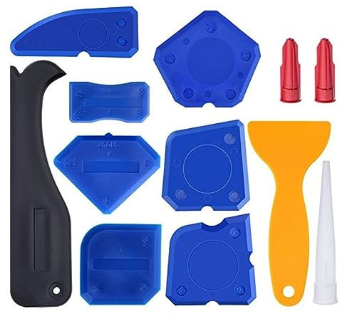 12-teiliges Dichtungswerkzeug-Set, Dichtungsmittel, Silikon-Finishing-Werkzeuge, Abdichtungswerkzeuge für Silikon-Dichtstoff, Fugen-Finishing, Versiegelung (12 Stück)