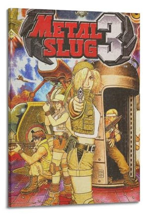 VZRSQZK Poster, Motiv: Game Metal Slug 3, dekoratives Gemälde, Leinwand, Wandposter und Kunstdruck, moderne Familienschlafzimmer-Dekoration, Poster, 60 x 90 cm