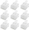 VGOL 50 Stück Telefonleitung RJ12 Kristallstecker Transparent RJ12 Telefonstecker ADSL VDSL Telefonkabel Crimp End Connector Male Plugs