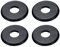 QUARKZMAN 4stk Wand Split Flansch ABS Rund Selbstklebende Platte Design für 1 In/26.5mm Rohr Sanitär Abdeck Platten für Wasser Rohr Wasserhahn Dekor Zubehör Schwarz