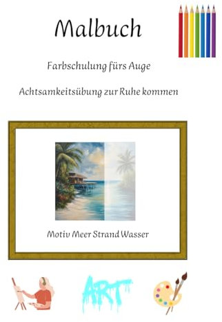 Malbuch Acryl Bild Vorlagen Achtsamkeitsübung zu Ruhe kommen