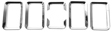 Front Kühlergrille Auto Frontgrill Für Suzuki Für Jimny 2019 2020 2021 2022 2023 2024 JB74 Außenzubehör Auto Frontgrillring Renngrilleinsätze Zierabdeckung(Chrom)
