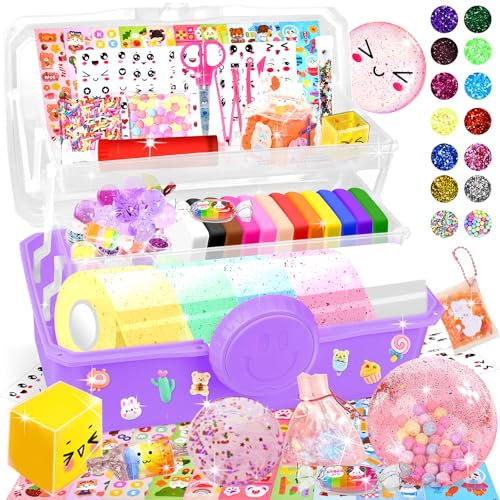 JONRRYIN 64 Stücke Nano Tape Bubbles Set, Magie Nano Tape Set, Nano Doppelseitiges Klebeband, Blowing Bubble Tape mit Pailletten Aufkleber DIY Craft Decompression