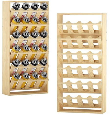 6-Tier Sprühdosenhalter zur Wandmontage 24 Sprühflaschen Farbflaschen | Organizer Mit Großem Fassungsvermögen, Sprühdosenhalter Aufbewahrungsregal Farbdosenhalter für Werkstätten, Garagen
