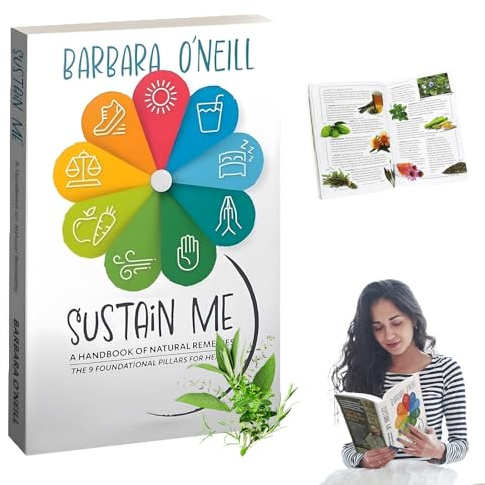 pilyero Sustain Me Barbara O Neill, Livre Plantes Medicinales, Soutenez-moi Barbara O’neill, 300 Pages, Il Convient À L’Apprentissage D’Un Mode de Vie Sain et À L’Offre de Cadeaux
