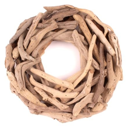 artplants.de Deko Treibholz Kranz Laurin, Natur, 25cm - Naturdeko