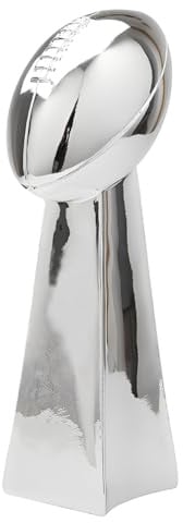Huadafun Super Bowl Meisterschaftspokal Replik, Lombardi Trophäen Fußball Sammlerstück Souvenir für Zuhause Büro Dekoration, Fantasy Football Fans,24cm