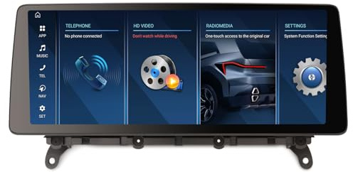12,3 pollici Qualcomm 8-Core 8GB RAM+128GB ROM Android 15 Autoradio Navigatore GPS per BMW X3 F25 Sistema CIC IPS Schermo tattile iDrive Wireless CarPlay Android Auto Bluetooth 5.1 WiFi Canbus DSP USB