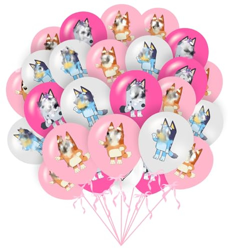 Luftballoon 30 Stück Blue-y Geburtstag Deko Kit, Kawaii Happy Birthday Luftballons Party Geburtstag Deko, Blue Luftballons Geburtstag Pack für Kinder Fans Jungen Mädche