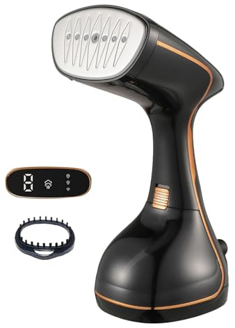 Clothes Steamer Handheld,Travel Garment Steamer Fabric Wrinkle Removal,20s Fast Heat-up,320ml Water Tank,Portable Steamer for Clothes Home No Ironing Board Needed