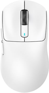 eRgDFS Mouse Wireless con PixArt PAW3395 26K DPI 1K 4K Leggero Tri Mode Macro Gaming Compatibile con Laptop(X3 White)