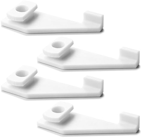 Ersatzgleiter für IKEA VIDGA Gardinenschiene Deckenmontage - Ersatzgleiter für Gardinenschiene 1 Läufig Deckenmontage, Ersatzeile für IKEA 10078138 10067913, Gleiter für Vorhangschiene 1 Läufig, 4 Stk