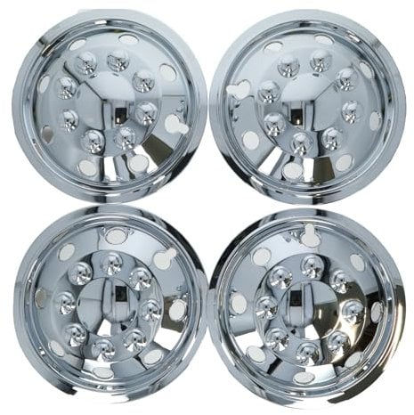 Carpoint 2210205 Radzierblende 14 Chrom kugelformig - 4-er Set