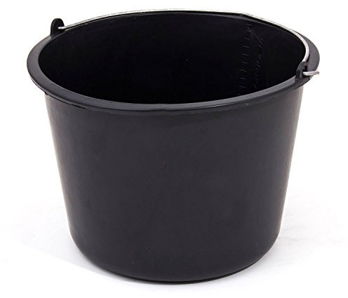 16 Liter Kunststoff Eimer Baueimer Putzeimer Mörteleimer Kübel Bau Haus Skala