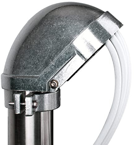 Mastkappe - Maka 50 ALU - Unverwüstlicher Aluminium-Druckguss - TOP Qualität - mit Kabeleinführung