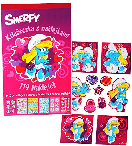 alles-meine.de GmbH 119 TLG. Set Sticker/Aufkleber - Schlumpfine die Schlümpfe - mit Glitzer ! - für Kinder Kind/groß - z.B. für Stickeralbum/Stickerblock - Stickerset ..
