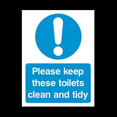 Please keep these toilets clean and tidy Sticker/Self Adhesive Sign - Food Hygiene/Warning/Cross Contamination (MISC86)