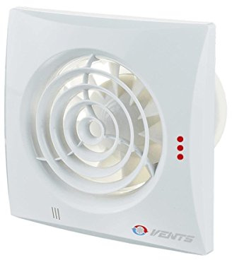 SUCCSALE - Lüfter / Badlüfter / Ventilator / ORIGINAL Vents 100 QUIET HYDRO / Feuchtigkeitssensor / Nachlauf /100 mm / sehr leise / energiesparend mit Rückschagklappe