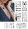 30feuilles tatouages temporaires à coller sur la peau imperméable,ephemere faux tatouage bâton autocollants noir petit tribal tatoo adhésifs pour homme femme garcon enfant bras poitrine arrière jambes