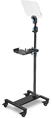 PROAIM Professioneller SprachTeleprompter für MonitorTabletTab mit 6040 Strahl Splitter Glas & Ständer, tragbar & verstellbar | für Konferenzen, Nachrichten, Präsentationen, Filmvideoproduktion