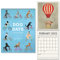 Americanflat 18 Monate Wandkalender – August 2021 bis Januar 2023 – Hunde-Tage – großes Format mit 50,8 x 66 cm geöffnet