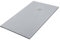 Piatto doccia marmoresina con effetto pietra serie Karen, in diverse dimensioni e colori, spessore ultraslim 3 cm, riducibile su misura, COMPLETO di kit scarico (80x80, Grigio)