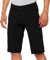 100% MTB WEAR Unisex Ridecamp Shorts W/Liner Black-30 Pants, Schwarz, 30