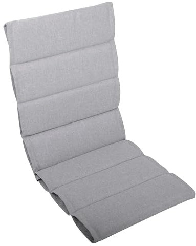 LILENO HOME Gartenstuhl Auflagen als [1er Set - Hochlehner] in Silber - Bequeme Liegen als Sitzauflagen für Gartenmöbel - Stuhlkissen für Gartenstühle und Klappstühle