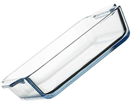 SHALOLY Teglia da Forno in Vetro Trasparente da 500 ml per teglia da Forno in Vetro per Cucinare teglia oblunga teglia Rettangolare teglia da Forno in Vetro (15 x 12,5 cm)