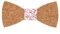 Noeud Papillon Liberty Liège Blanc et Vieux rose - Noeud Papillon en Bois Homme Fleuri - Mariage champetre à Fleurs - Cérémonie thème Floral