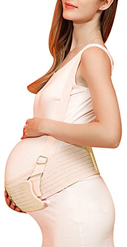 UCCE Femme Enceinte Ceinture de Soutien du Ventre avec Bretelles Maternité Prénatal Brace Band Grossesse Abdominale Stretch Binder pour Le Dos Pelvienne Taille Soulagement de
