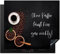 KitchenYeah© Herdabdeckplatte Einteilig Abdeckplatten Cerankochfeld Abdeckung Ceranfeld Herdplattenabdeckung Induktionsmatte Zitate & Sprüche - Ohne Kaffee läuft hier gar nichts! - 60
