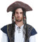 ITODA Karibischer Piratenhut Halloween Piratenkostüm Piraten Kapitän Hut mit Perücke Dreispitzhut Piratin Piratenbraut Mütze mit Perlen Piratenkappe Kinder Erwachsene Kopfbedeckung Cosplay Fasching