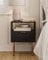 HEYZOEY Bedside Table, Small Bedside Tables with Drawer and Storage Shelf, Wooden Nightstand with Gold Legs, Mid-Century Modern Bed Side End Table for Bedroom, Living Room, Black