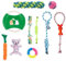 Albert Austin 10 Pcs Dog Chew Toys Indestructible Dog Toys with Rope Toys Easy to Wash Puppy Toys Dog Toys Interactive Activity Squeaky Toy for Reduces Anxiety Dog Teething Toys for Small Medium
