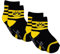 Borussia Dortmund BVB KIDS Socks Socken 2er Pack (DE/NL/SE/PL, Numerisch, 21, 24, Regular, Regular, schwarz/gelb)