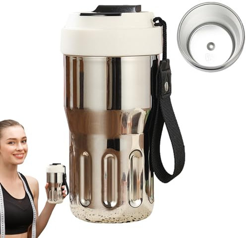 Fulenyi Bottiglia d'Acqua Termica, Bottiglia isolata con Display della Temperatura,Bottiglia Termica da 500 ml con Ampia Apertura | Bottiglie inodore per la conservazione del Calore per casa