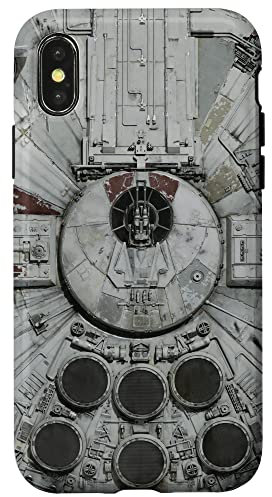 iPhone X/XS Star Wars Millennium Falcon Close Up Gray Case