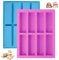 2 Pcs Moule Silicone Rectangulaire pour Barre de Céréales,Financier, Barre Chocolat, Patisserie, Tablette de Chocolat, Gateau, Mini Cake, Antiadhésif, Qualité Alimentaire, Four et au Micro-Ondes