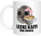 Sad Hamster lustig - Personalisierte Tasse mit Name - Lecki Kaffee - Meme - Hamsti - Geschenk (Weiss)