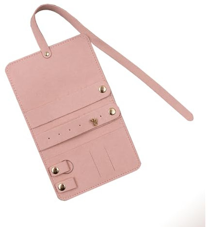 DAYnagh Kleine Schmucktasche, Schmucketui, Halsketten, Aufbewahrungstasche, tragbarer Halskettenhalter für Schmuck