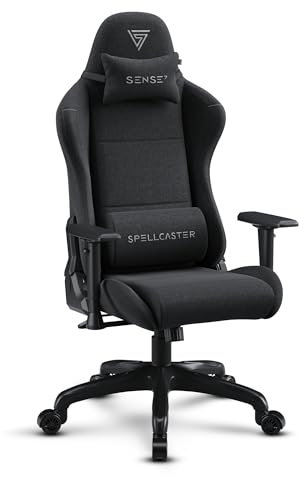 SENSE7 Spellcaster FUKU Sedia Ergonomica da Ufficio e Gaming – Materiale Traspirante, Braccioli Regolabili 1D, Inclinazione 90°-160°, Struttura Robusta, Funzione Oscillante, Supporto Lombare