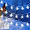 Led Weihnachtslichterkette Innen, 6M 40LED Schneeflocke Weihnachtsbeleuchtung Außen Batteriebetriebene Lichterkette Innen 8 Modi Wasserdicht Weihnachtsdeko Aussen Innen für Garten Weihnachtsbaum