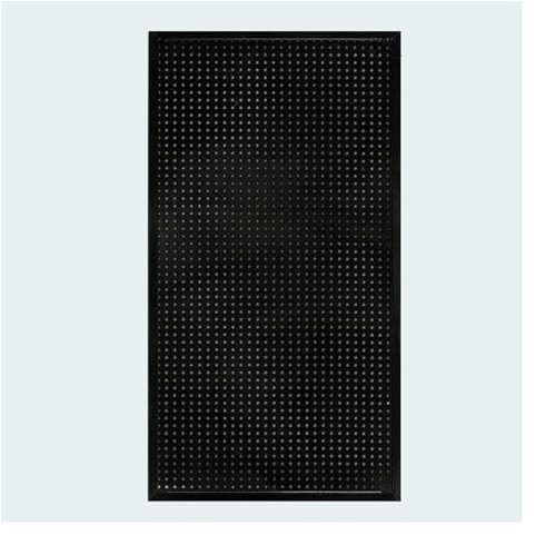 Kit de rangement mural en métal pour la maison et le bureau avec bacs de rangement muraux (noir, 81,3 x 99,1 cm)